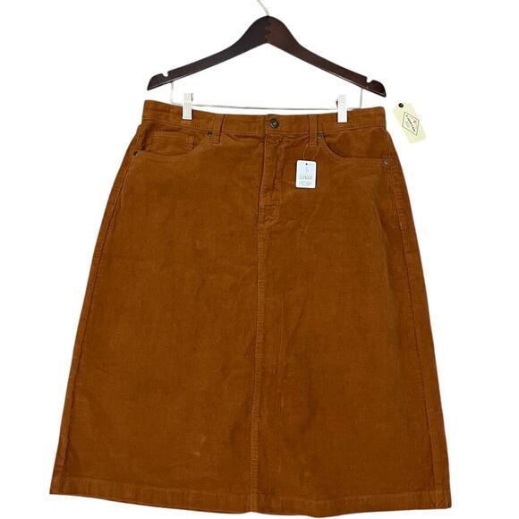 St. Johns Bay Corduroy Skirt Size 16 NEW Secretly Slender - Picture 1 of 11